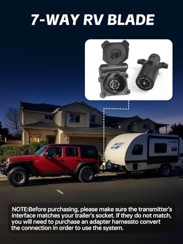 Wireless Trailer Lights, Dual Function Wireless Tow Lights with Magnetic+Cup