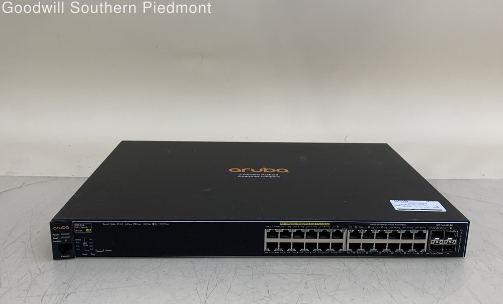 Aruba 2530-24G PoE+ Network Switch - Tested