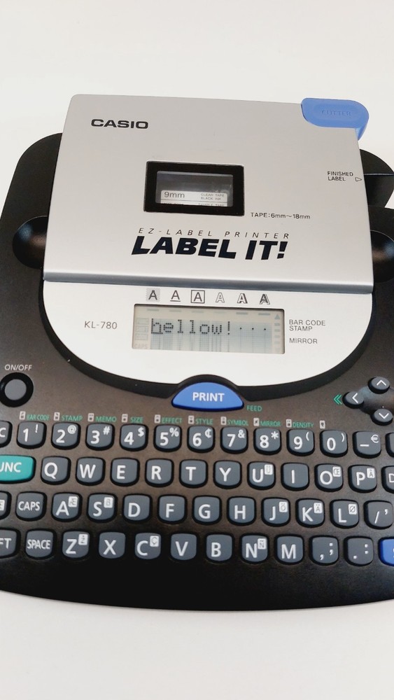 Casio EZ-Label Printer KL-780 Label It! NO AC Adapter Tested
