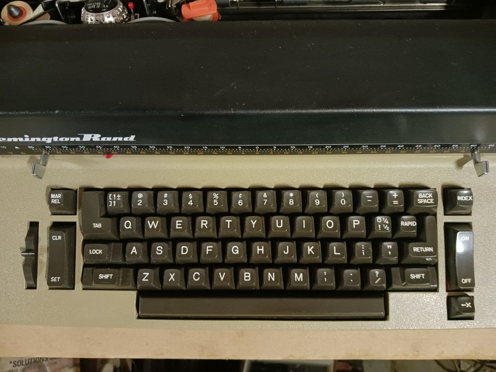 Remington Rand Typewriter with IBM Selectric Ball Typeface