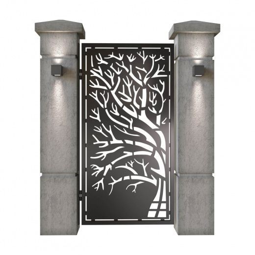 Gorgeous Custom Handcrafted Metal Entry Gate