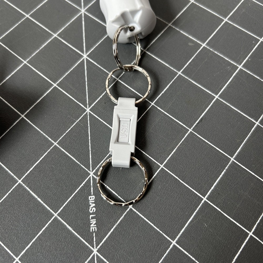 Sabre Red Pepper Spray with Quick Release Key Ring - Gray