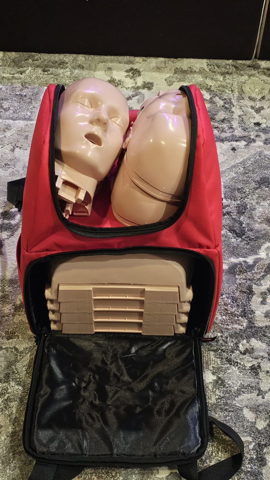 4-Pack AMERICAN RED CROSS ADULT CPR Manikins w Feedback, PRESTAN mannequins