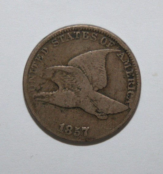 1857 FLYING EAGLE CENT    FS#003 CLASH SEATED 504    XJ16