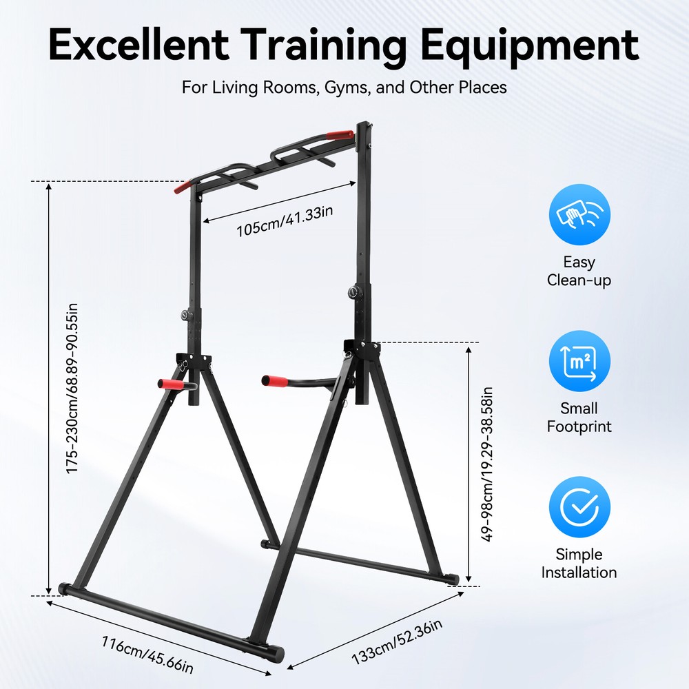 200kg Pull Up Bar Triangular Adjustable Pull Up Station Strength Training Bar