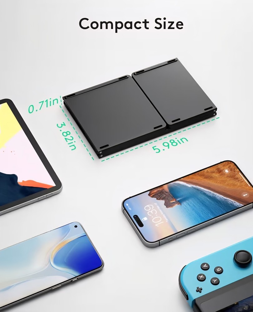 Samsers Foldable Bluetooth Keyboard with Touchpad