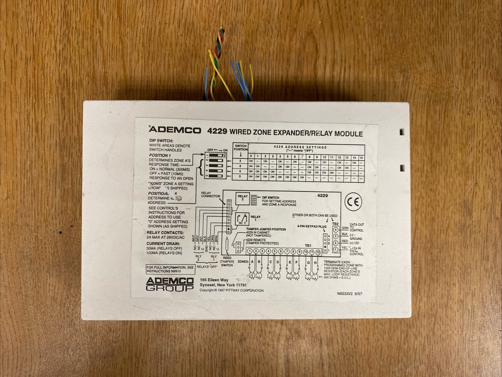 ADEMCO 4229 ZONE EXPANDER RELAY MODULE - FREE SHIPPING !