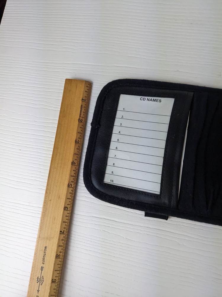 vintage cd visor holder holds 10 discs basic black