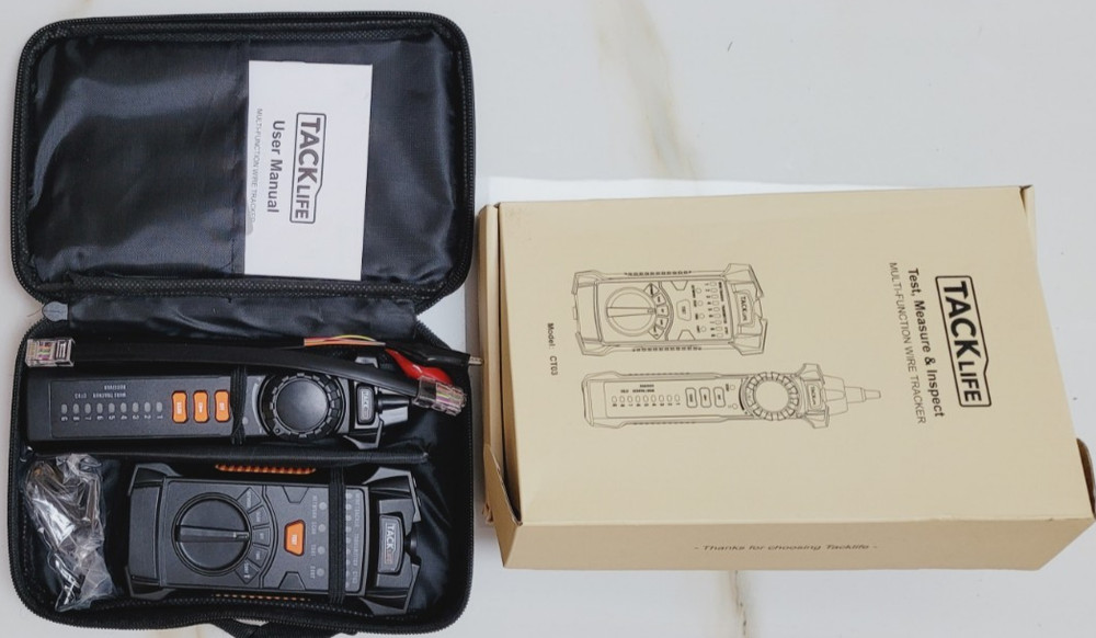 WIRE TRACKER TEST MEASURE & INSPECT ELECTRICIAN NETWORK TECHNICIAN TACKLIFE