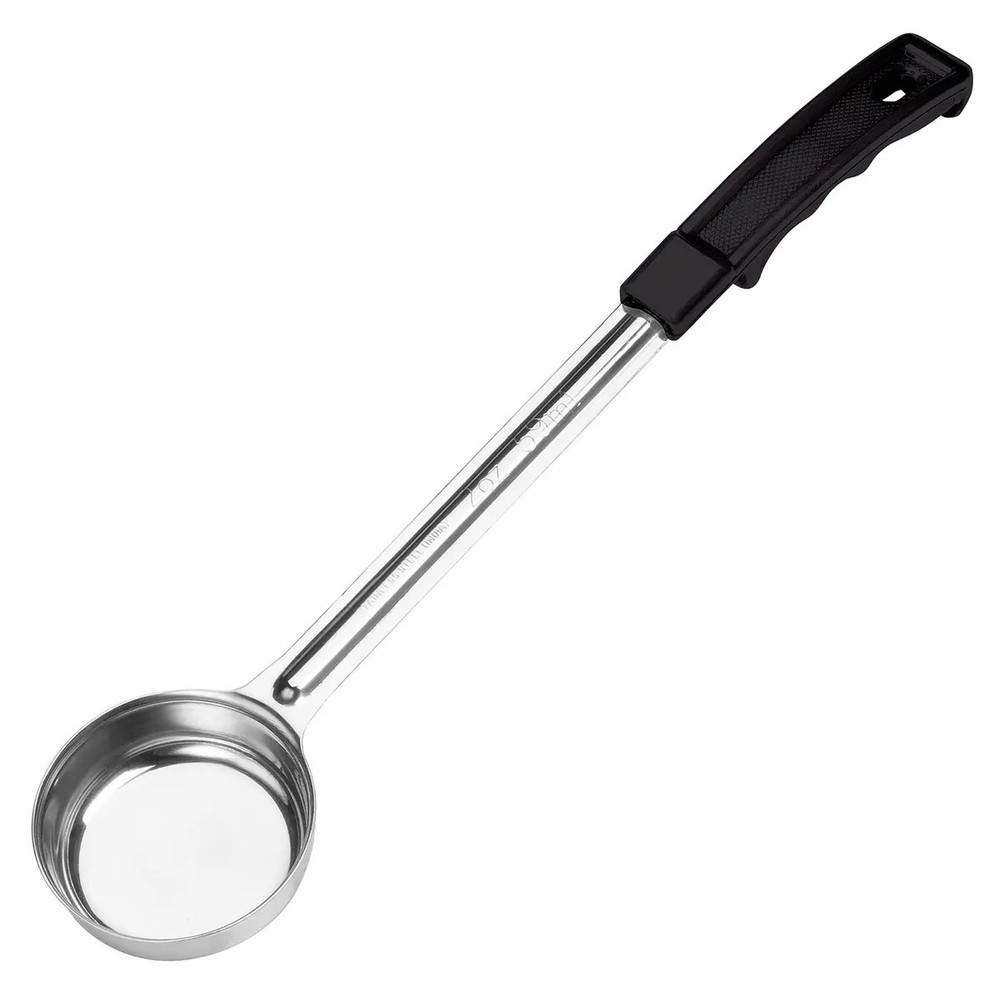 Winco FPSN-1 1 oz Stainless Steel Solid Black Handle Portion Controller
