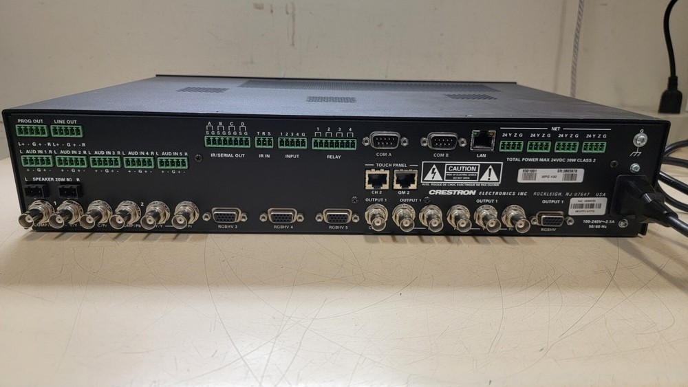 Crestron MPS-100 Multimedia Presentation Switcher Audio Amplifier