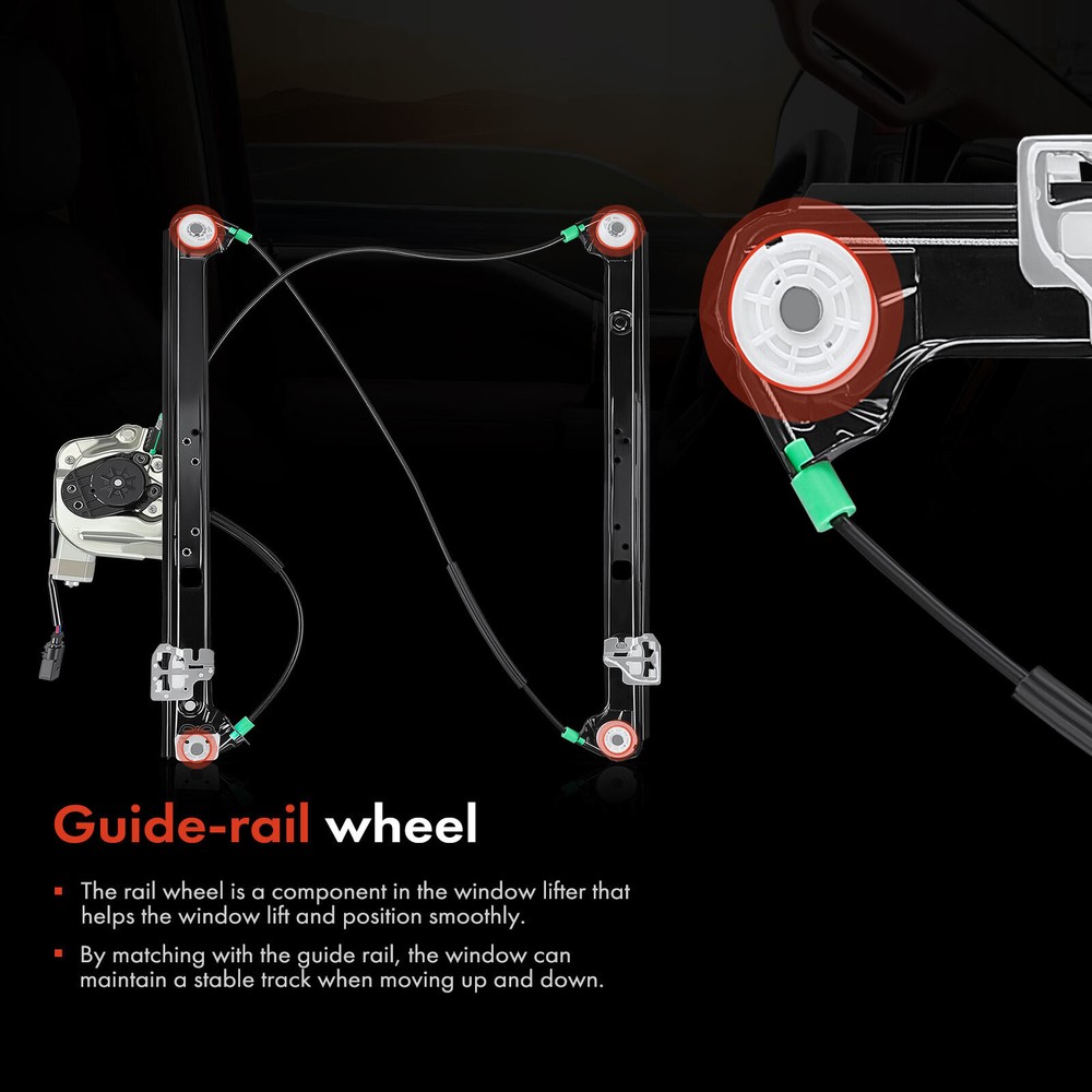 Power Window Regulator W/ Motor for BMW E53 X5 2000-2006 Front Left Driver Side