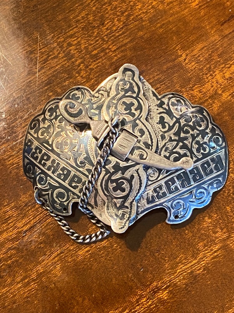 antique Russian silver 84 buckle