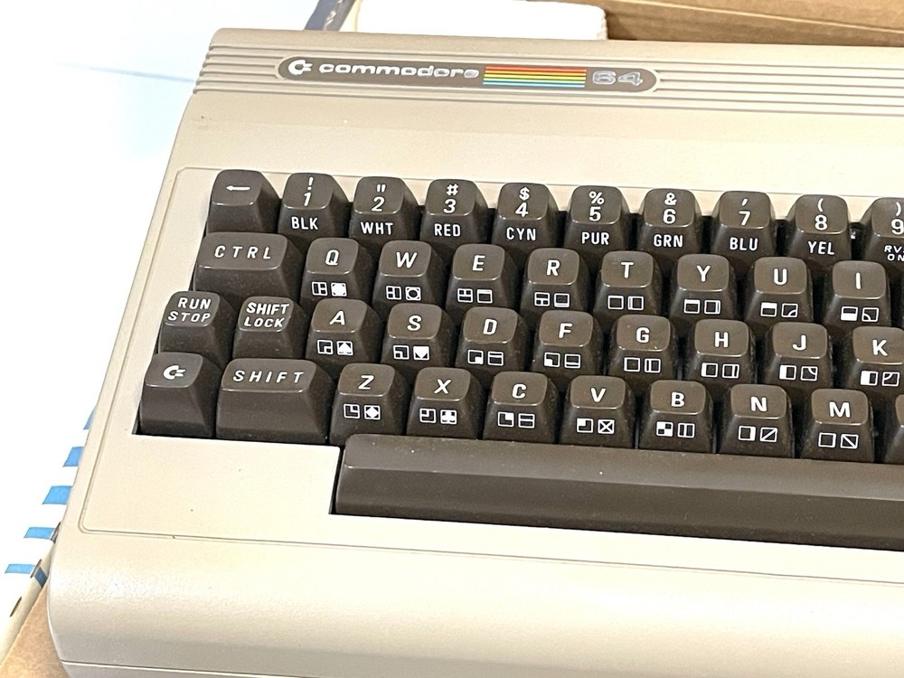 Commodore 64 Vintage Computer In Original Box With Original Purchase Receipt