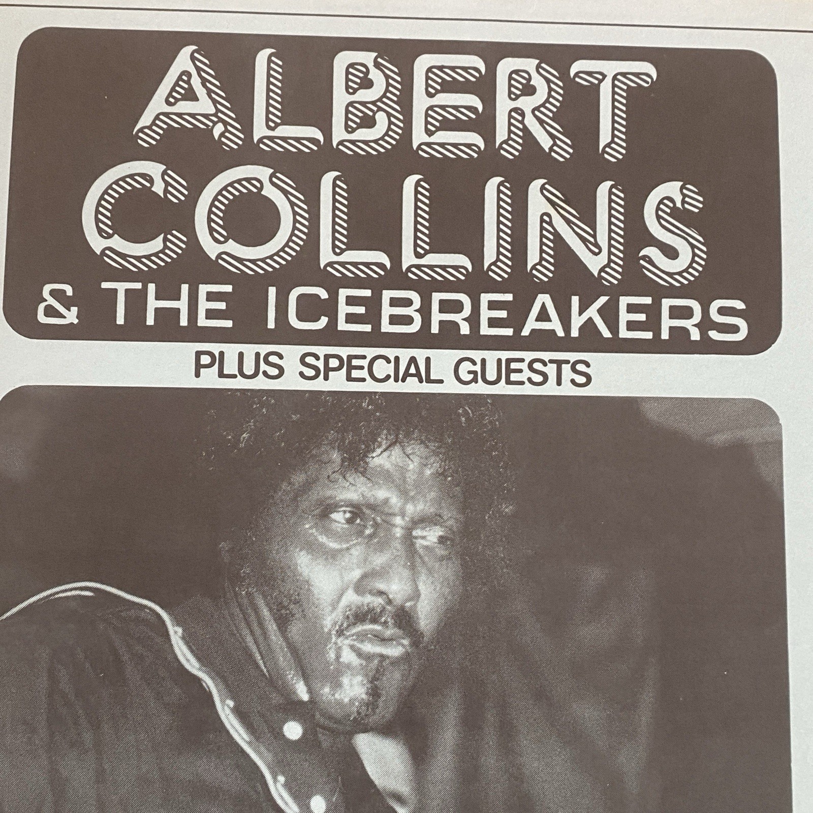 1988 Albert Collins Poster 11x17 Antone's Austin Texas Blues The Icebreakers