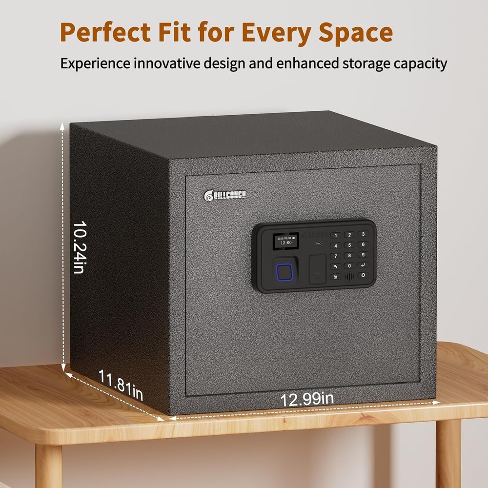 Smart Gun Safe for Multiple Pistols - Biometric Automatic Lock Safe Box