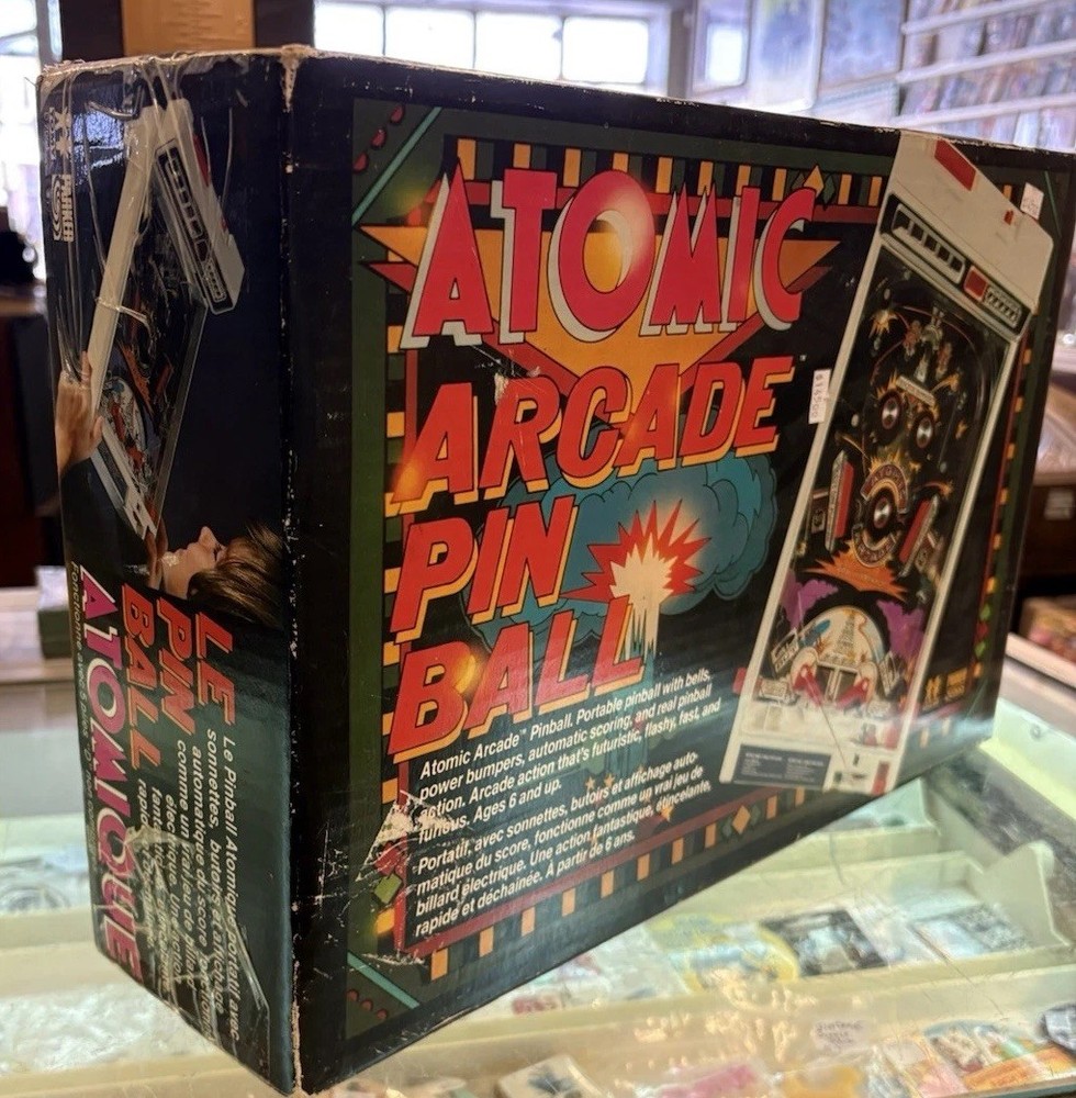 Vintage Atomic Arcade Pinball Machine TOMY