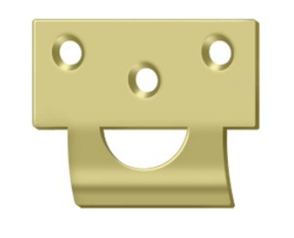 Deltana 178UST Universal Strike Plate for Use with Surface Bolts | Solid Brass