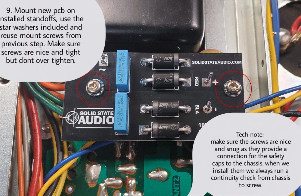 Marantz 1030 1060 Integrated Amplifier 5B2 Bridge Diode Upgrade Replacement Kit