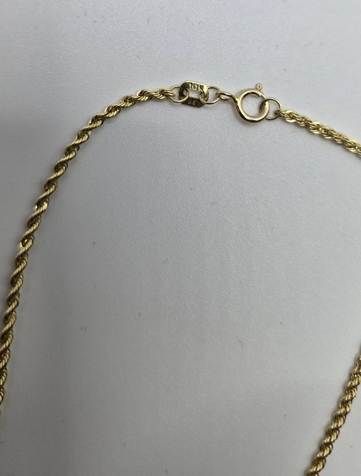10K Gold 1.5mm Diamond Cut Rope Link Bracelet, 6in, 6.5in, 7in Italy
