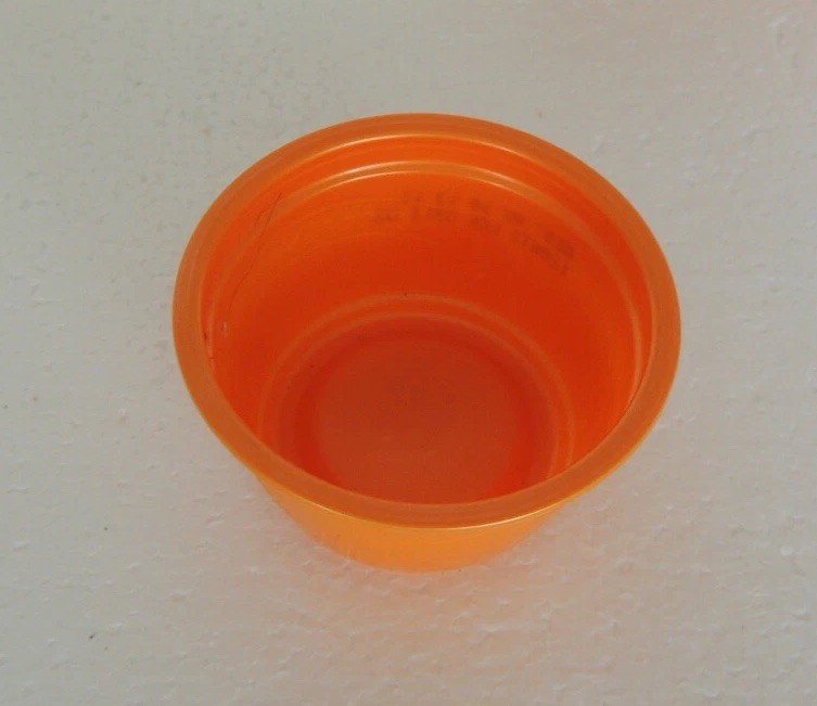 SMALL CLEAR EMPTY CONTAINER orange 35 pc 30 pc white + small clear