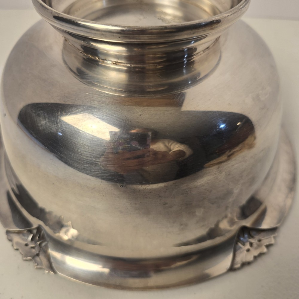 VTG Fisher Silversmith Bowl Silver Plate EPC #K 264 - 10 in Dia 5 in Tall