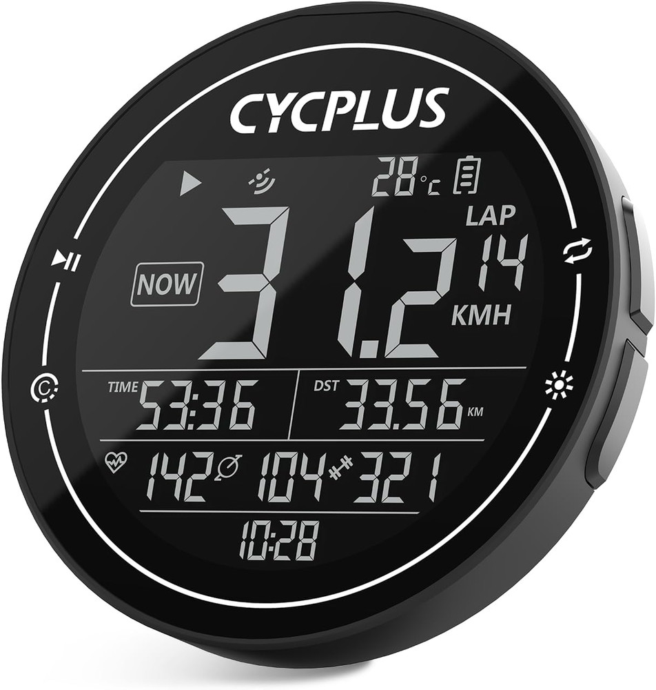 GPS Bike Computer, Wireless Cycling Computer, ANT+ Bluetooth Bicycle Speedometer