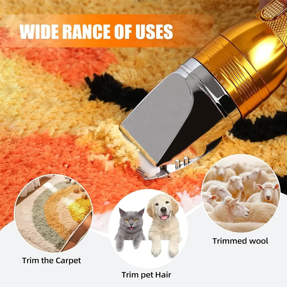 380W Heavy-Duty Pet Hair Trimmers Electric Professional Dog Grooming Clippers US