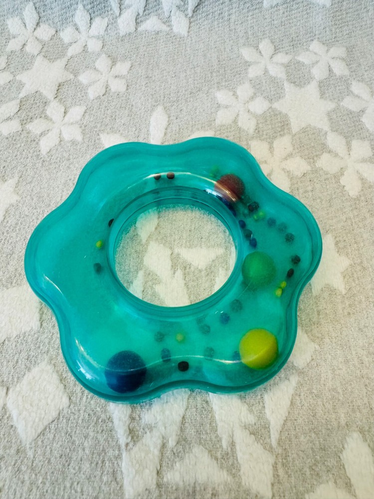 Replacement Green Battat Colorful Rings with Post Stacking Rings