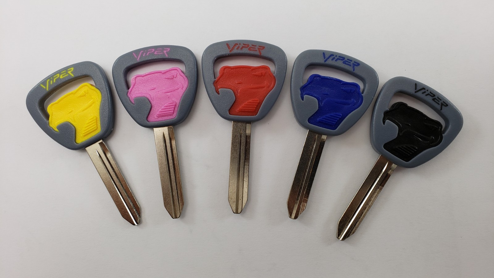 DODGE VIPER FACTORY KEY BLANK SNAKE BLANKS - SNEAKY PETE - RED BLUE BLACK YELLOW