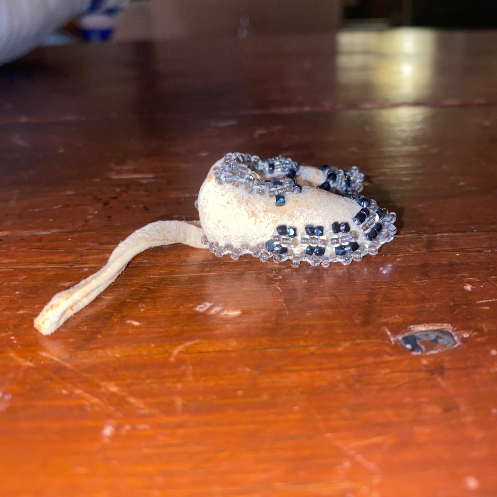 Vintage Pair of Miniature Beaded Moccasins
