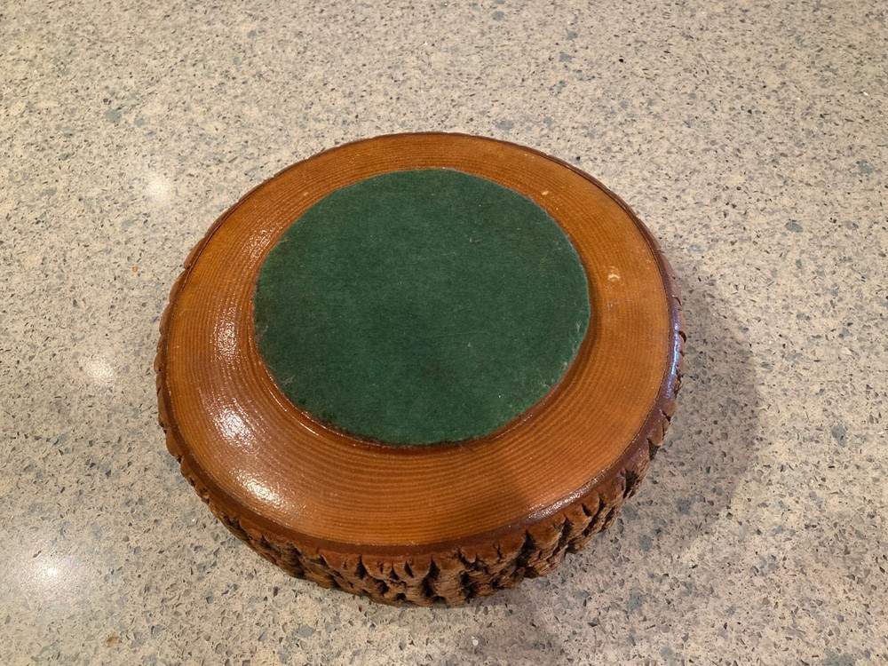 PRICE REDUCED! Rustic Nut Bowl and Nut Cracker Set w/Case