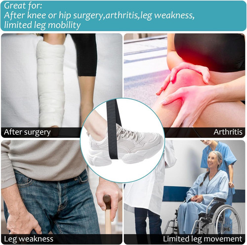 Leg Lifter, Extra Long Lifters for Elderly Adjustable Lifter Strap...