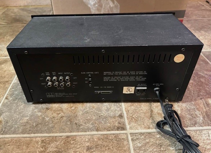 ADC SS 110 IC Stereo Equalizer - Great Condition -Tested & Cleaned