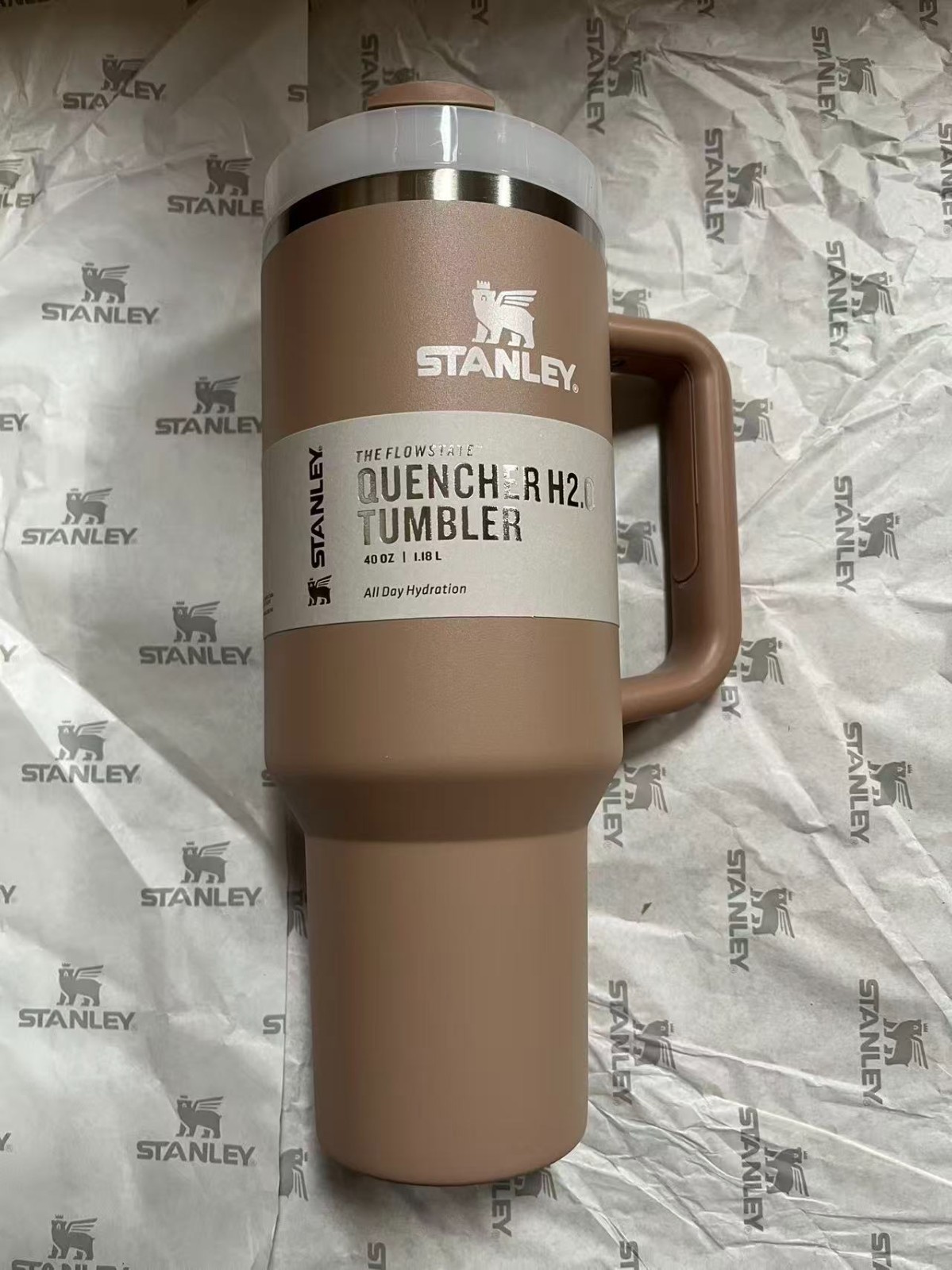 Stanley Quencher H2.0 40oz Tumbler with Lid and Straw Color Brown