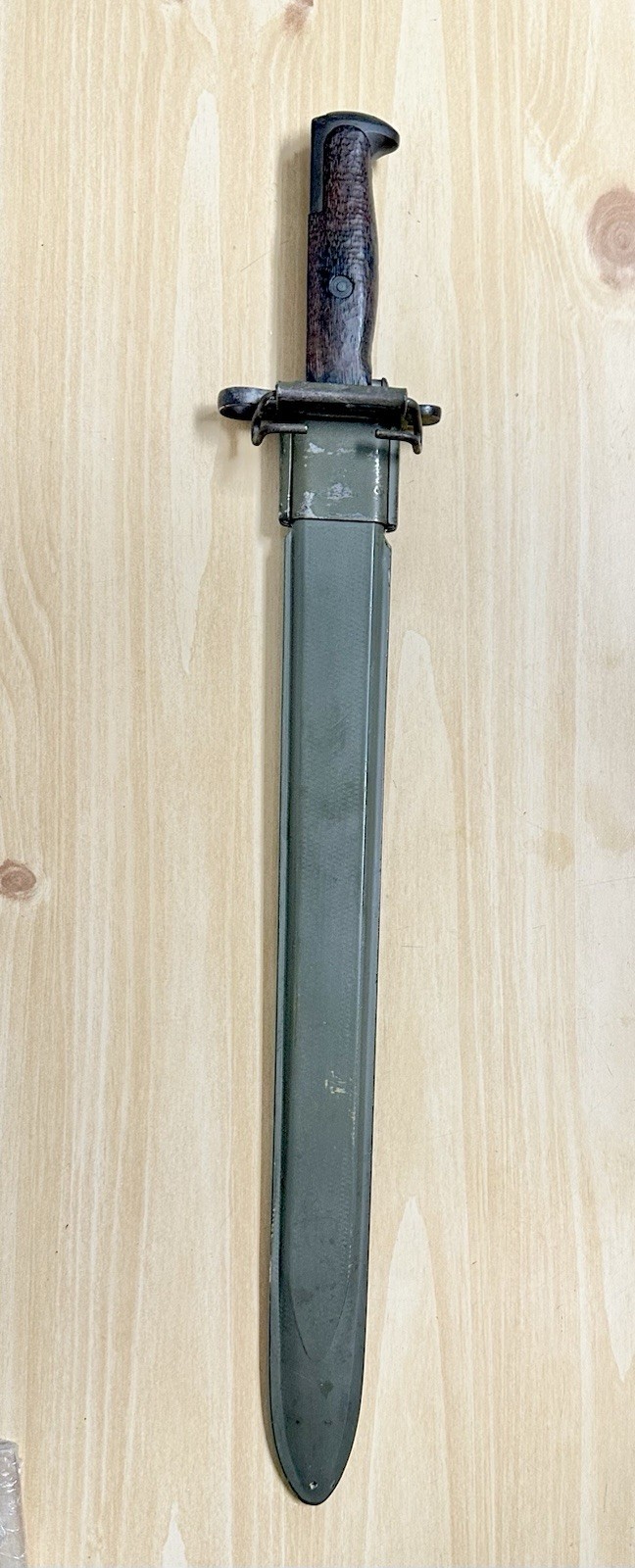 VERY NICE PRE-WWI US M1905 16” BAYONET 1907 ROCK ISLAND ARMORY & US M3 SCABBARD