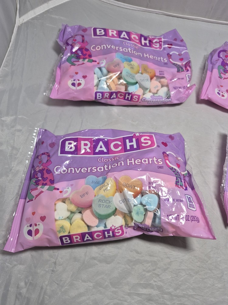 Brach’s Classic Tiny Conversation Hearts Candy Valentine’s Day 10oz @ - 4 PACK