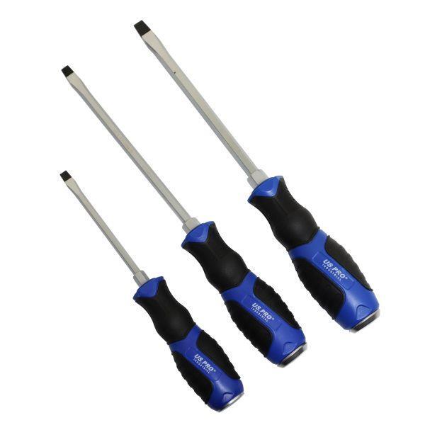 US PRO INDUSTRIAL 10pc Premium Screwdriver Set Slotted & Phillips Screwdrivers