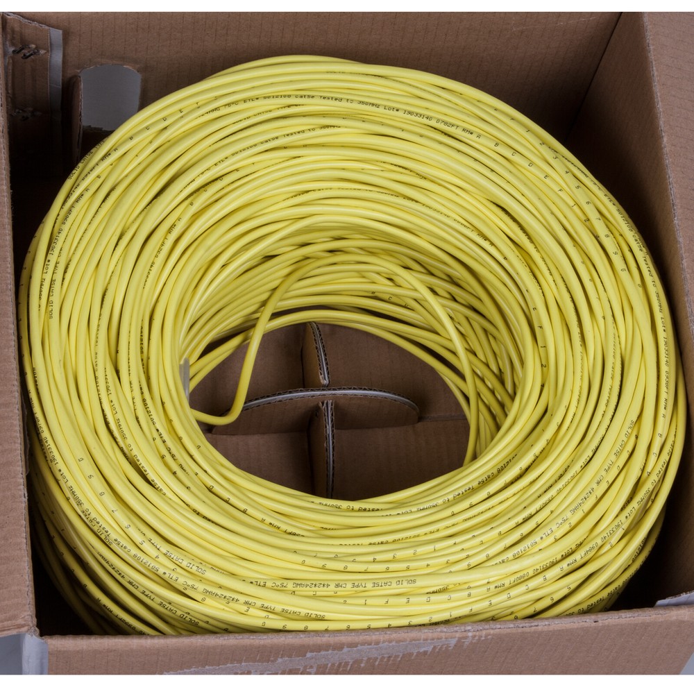 1000FT UTP Solid CAT5E CMR Cable Network Ethernet CAT5 Bulk Wire RJ45 Lan