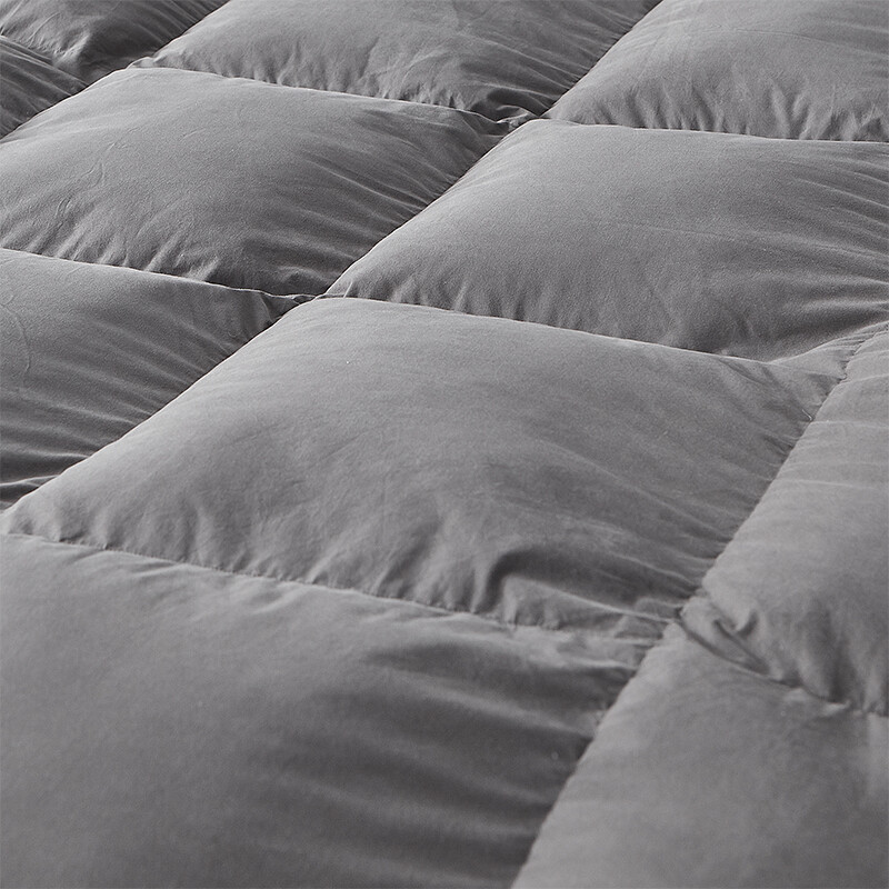 All Season King/Queen Grey Down Feather Comforter Duvet Inserts 100% Cotton