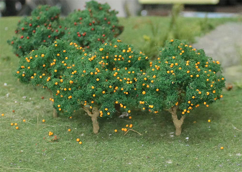MP SCENERY 6 Orange Trees HO Scale Architectural Fruit Trees Railroad Layouts