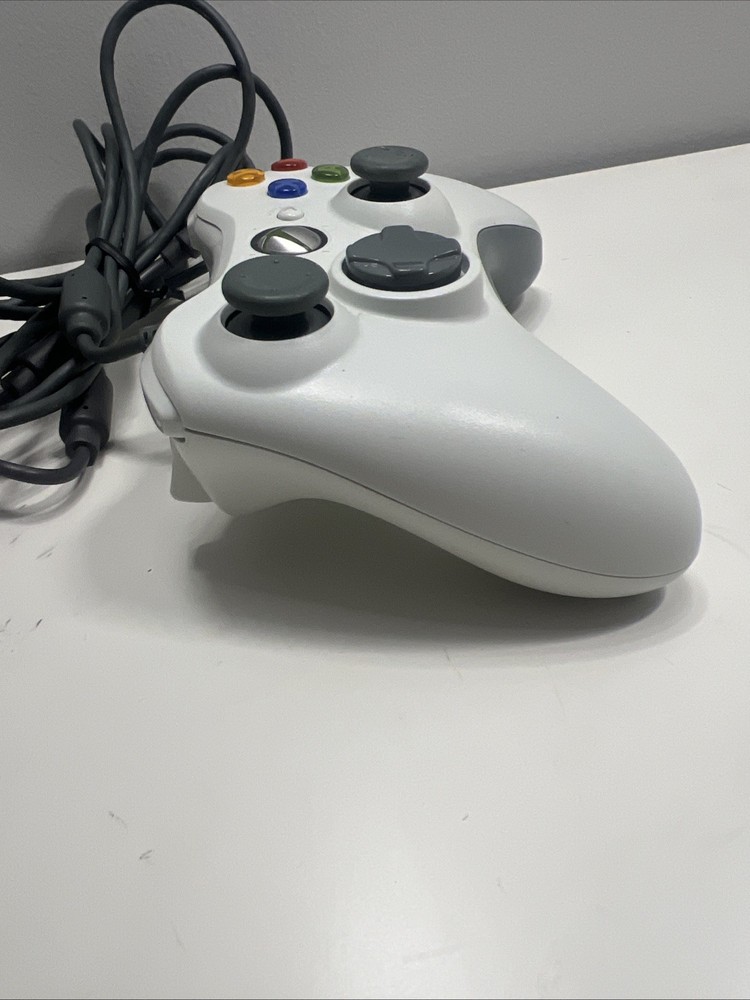 OEM Microsoft Xbox 360/PC Wired USB Controller White + Breakaway Tested ☕️✅