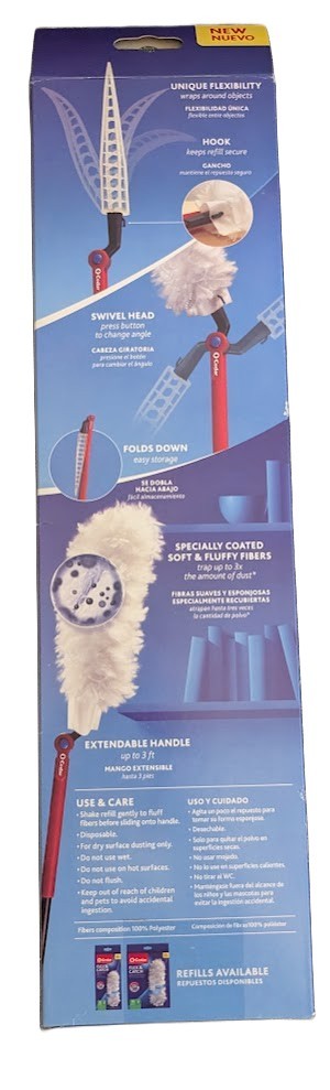 O-Cedar Flex & Catch Heavy Duty Dusting Kit 3ft Extendable 5 Refills