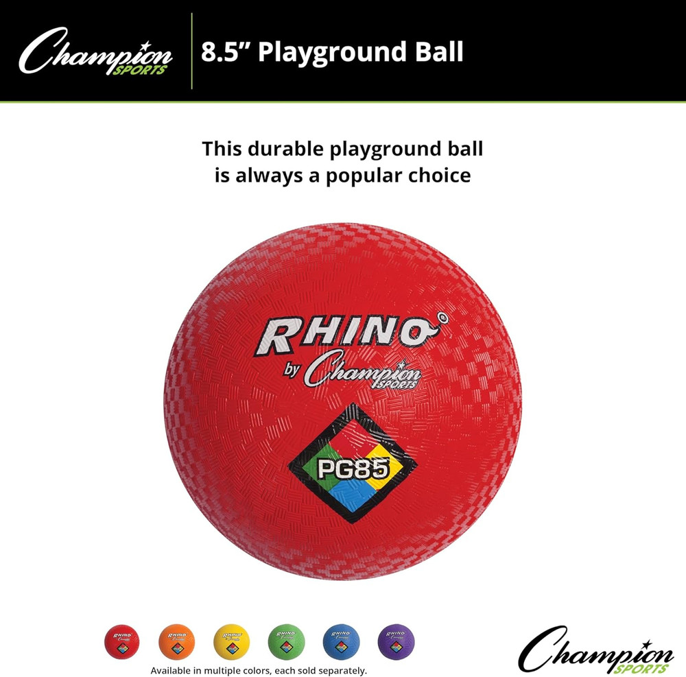 Playground Balls – Single Balls & Sets, Multiple Colors, Durable Nylon-Wound Con