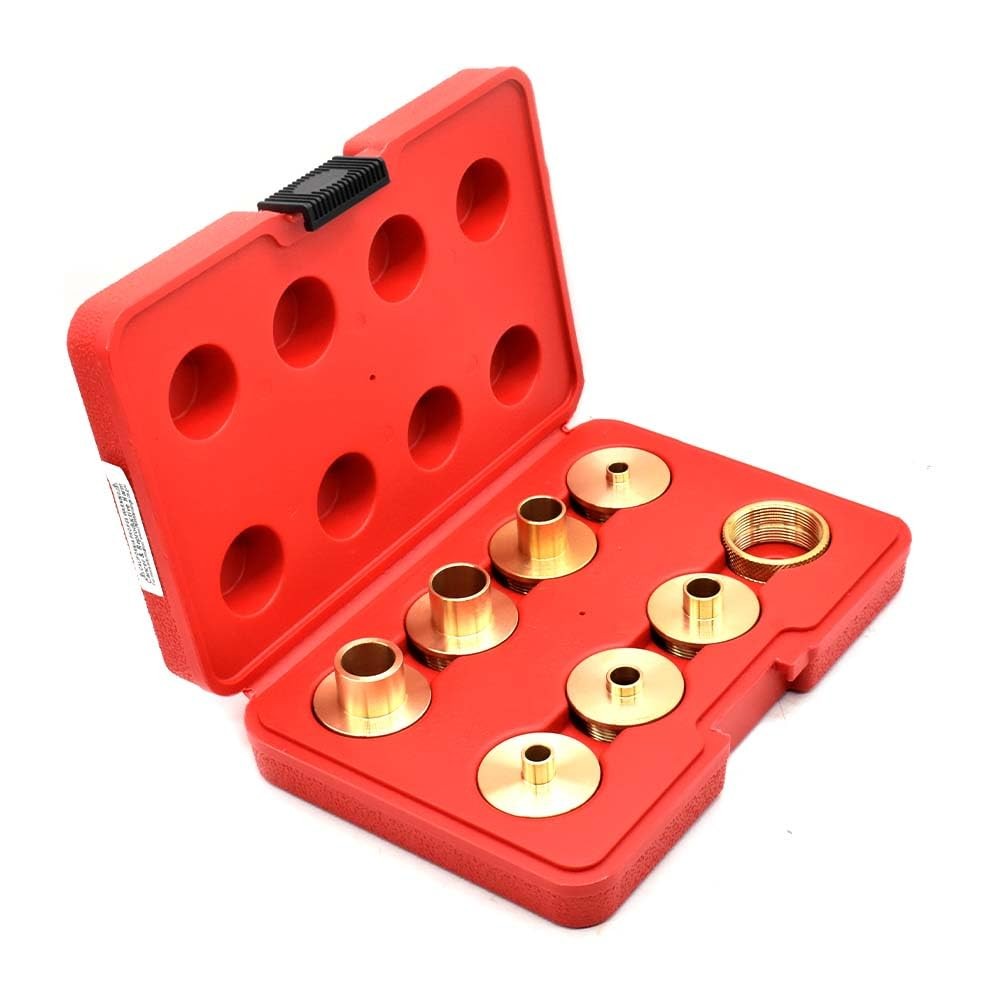 19604 Brass Router Bushing Set 9piece