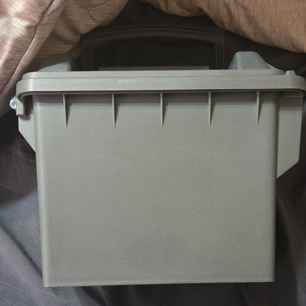 Mossy Oak Mini Plastic Ammunition Can Green Stackable Waterproof Lockable