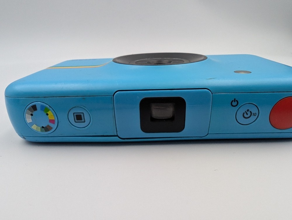 Polaroid Snap Instant Digital Camera Built in Printer Blue POLSP01 Tested