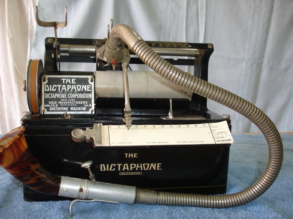 Edison Dictaphone, Model 10X, Type A, with Rolling Stand , circa 1915