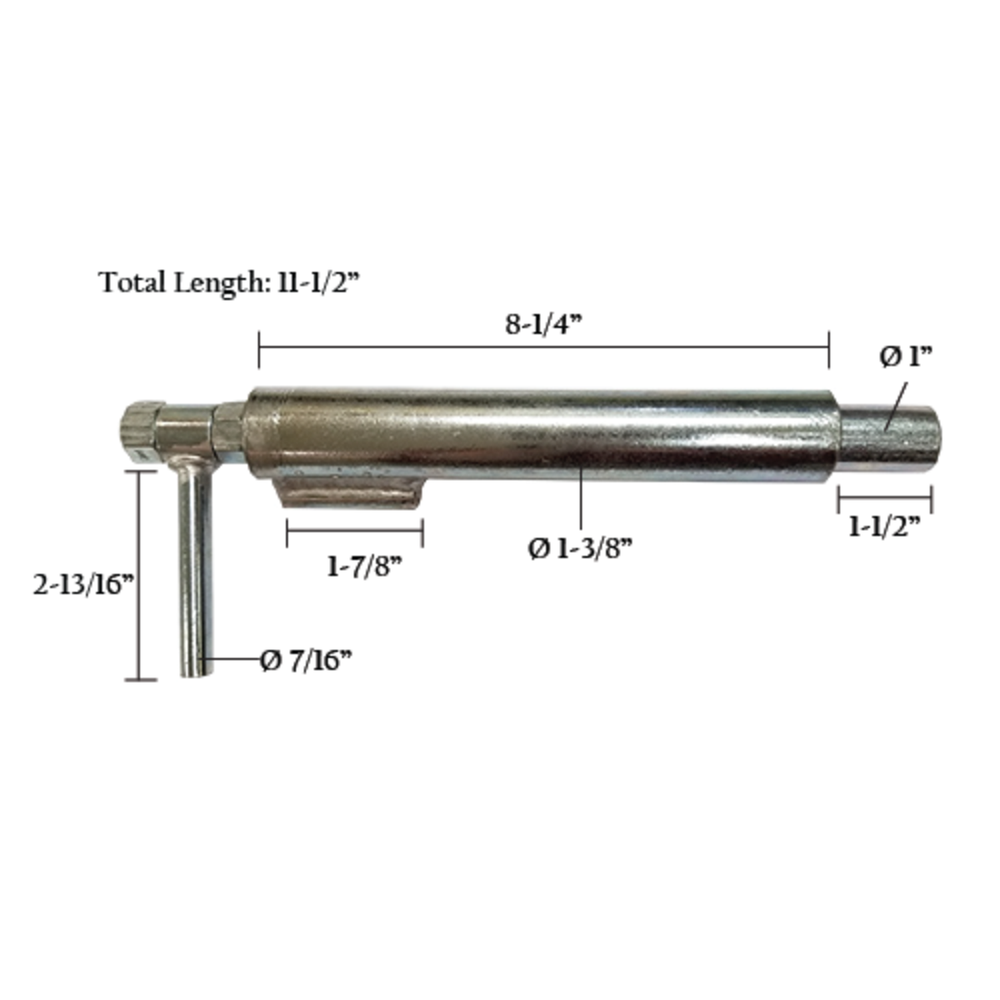 11-5/8" Galvanized Spring Loaded Gate Door Latch Fence