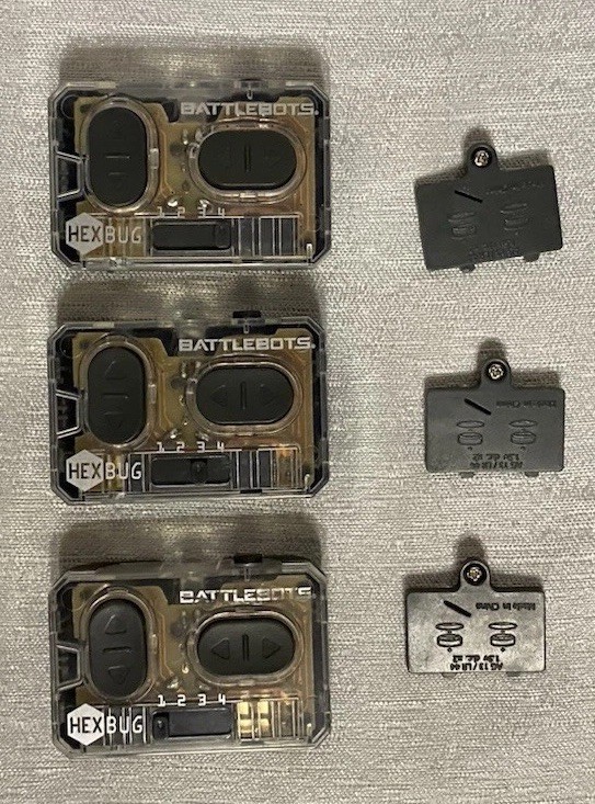 3 HEXBUG BattleBots Replacement Remote Controllers (RC) Battle Robots, UNTESTED